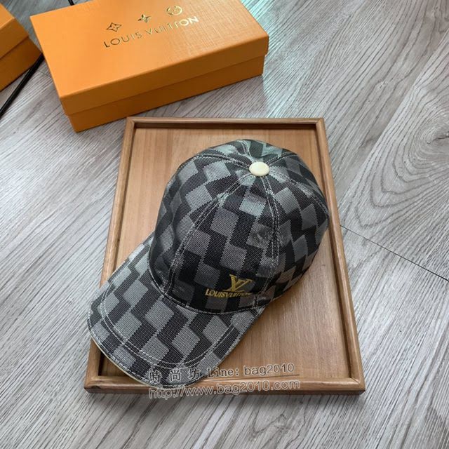 LV新品男士帽子 路易威登波紋鴨舌帽棒球帽  mm1343